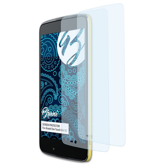 Bruni Basics-Clear Displayschutzfolie für Alcatel One Touch Idol 3C