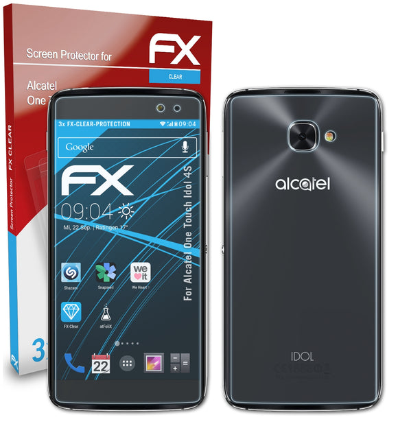 atFoliX FX-Clear Schutzfolie für Alcatel One Touch Idol 4S