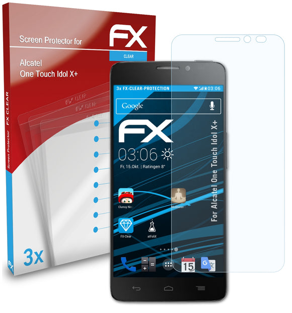 atFoliX FX-Clear Schutzfolie für Alcatel One Touch Idol X+