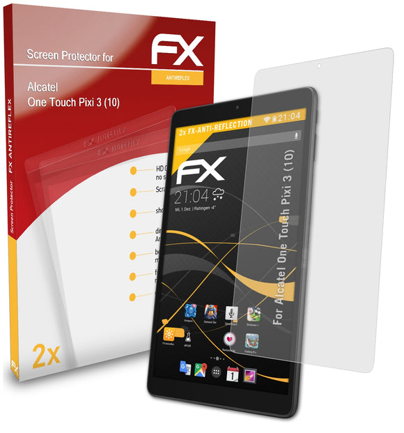 atFoliX FX-Antireflex Displayschutzfolie für Alcatel One Touch Pixi 3 (10)