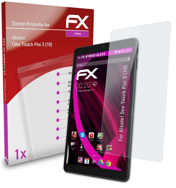 atFoliX FX-Hybrid-Glass Panzerglasfolie für Alcatel One Touch Pixi 3 (10)