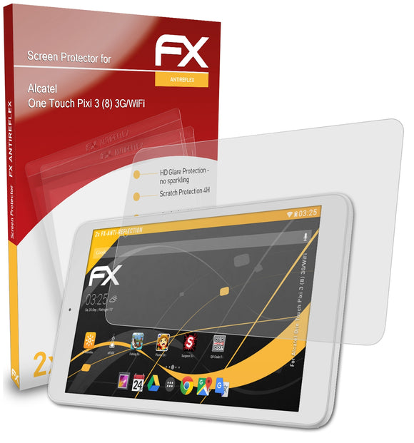 atFoliX FX-Antireflex Displayschutzfolie für Alcatel One Touch Pixi 3 (8) (3G/WiFi)