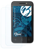 Schutzfolie Bruni kompatibel mit Alcatel One Touch Pixi 4 (4), glasklare (2X)