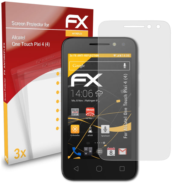atFoliX FX-Antireflex Displayschutzfolie für Alcatel One Touch Pixi 4 (4)