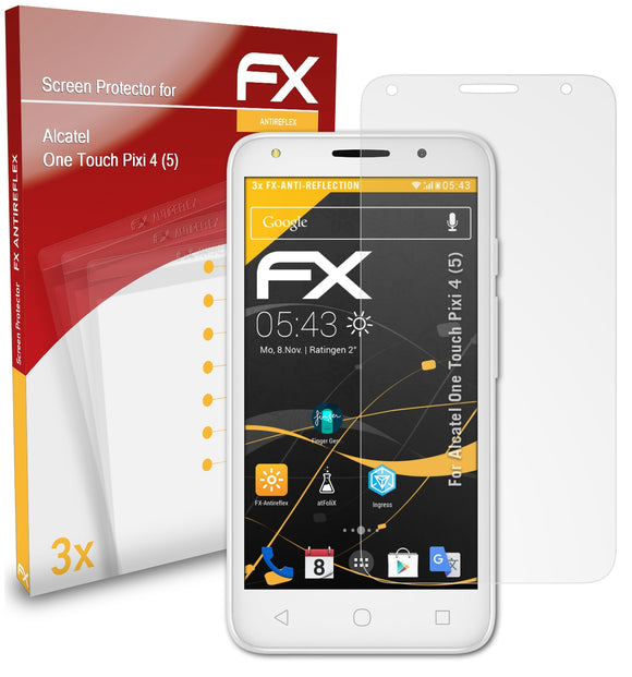 atFoliX FX-Antireflex Displayschutzfolie für Alcatel One Touch Pixi 4 (5)