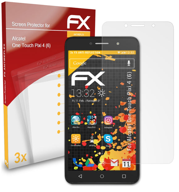 atFoliX FX-Antireflex Displayschutzfolie für Alcatel One Touch Pixi 4 (6)