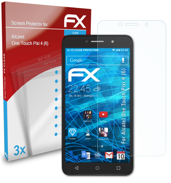 atFoliX FX-Clear Schutzfolie für Alcatel One Touch Pixi 4 (6)