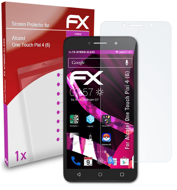 atFoliX FX-Hybrid-Glass Panzerglasfolie für Alcatel One Touch Pixi 4 (6)