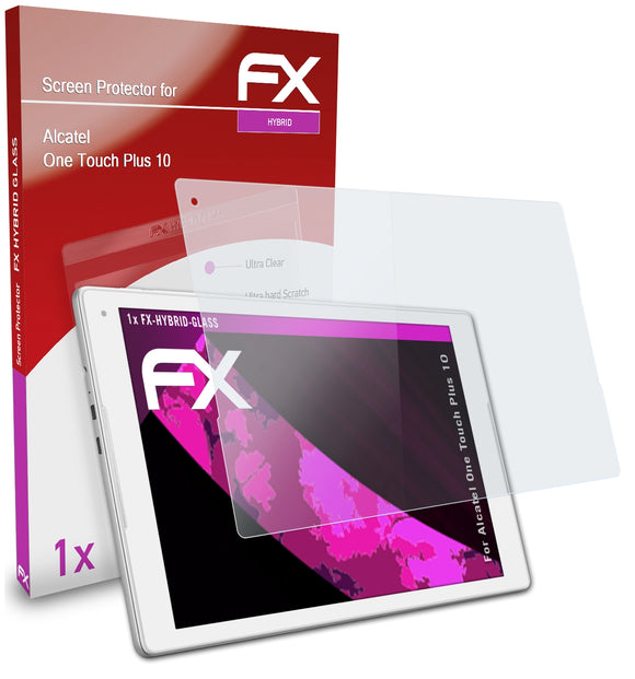 atFoliX FX-Hybrid-Glass Panzerglasfolie für Alcatel One Touch Plus 10