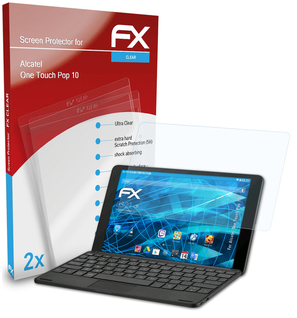 atFoliX FX-Clear Schutzfolie für Alcatel One Touch Pop 10