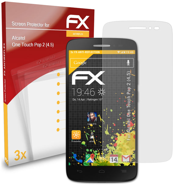 atFoliX FX-Antireflex Displayschutzfolie für Alcatel One Touch Pop 2 (4.5)