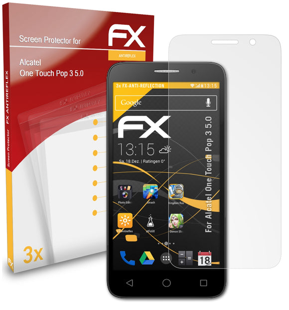 atFoliX FX-Antireflex Displayschutzfolie für Alcatel One Touch Pop 3 (5.0)