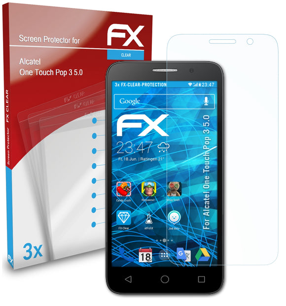 atFoliX FX-Clear Schutzfolie für Alcatel One Touch Pop 3 (5.0)