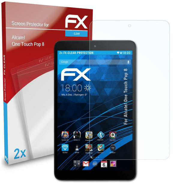 atFoliX FX-Clear Schutzfolie für Alcatel One Touch Pop 8