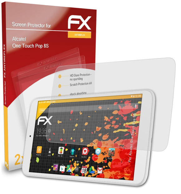 atFoliX FX-Antireflex Displayschutzfolie für Alcatel One Touch Pop 8S