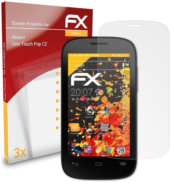 atFoliX FX-Antireflex Displayschutzfolie für Alcatel One Touch Pop C2