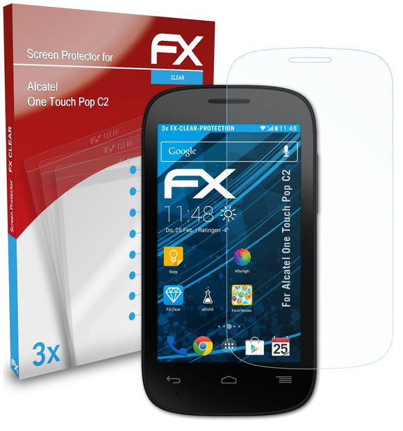 atFoliX FX-Clear Schutzfolie für Alcatel One Touch Pop C2