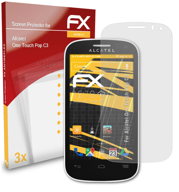 atFoliX FX-Antireflex Displayschutzfolie für Alcatel One Touch Pop C3