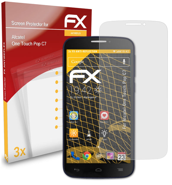 atFoliX FX-Antireflex Displayschutzfolie für Alcatel One Touch Pop C7