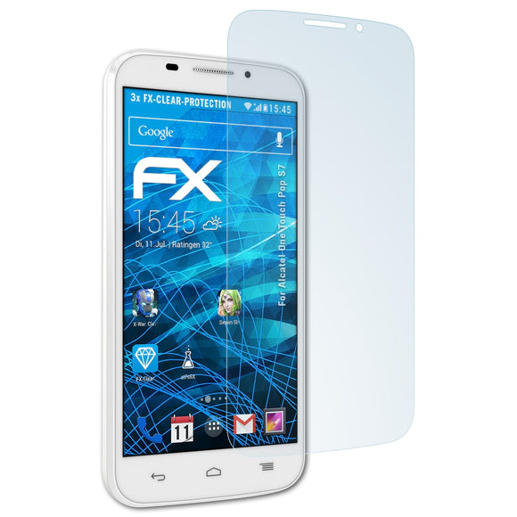 atFoliX FX-Clear Schutzfolie für Alcatel One Touch Pop S7
