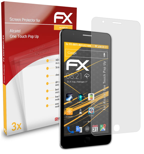atFoliX FX-Antireflex Displayschutzfolie für Alcatel One Touch Pop Up