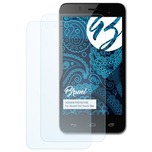 Bruni Basics-Clear Displayschutzfolie für Alcatel One Touch Star