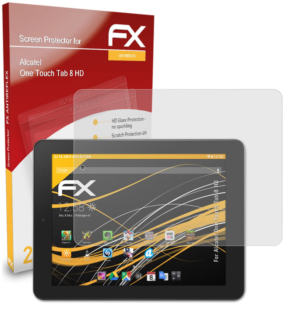 atFoliX FX-Antireflex Displayschutzfolie für Alcatel One Touch Tab 8 HD