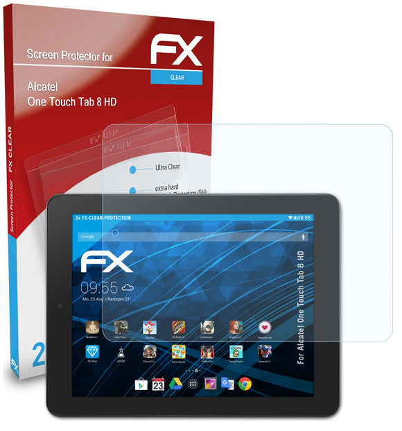 atFoliX FX-Clear Schutzfolie für Alcatel One Touch Tab 8 HD