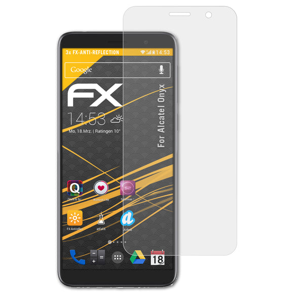 atFoliX FX-Antireflex Displayschutzfolie für Alcatel Onyx