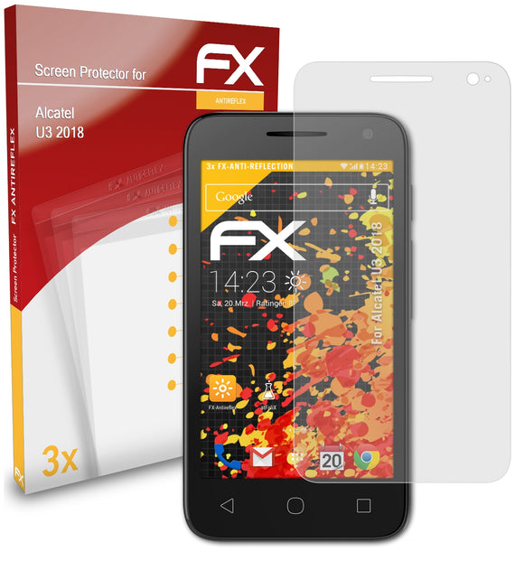 atFoliX FX-Antireflex Displayschutzfolie für Alcatel U3 2018