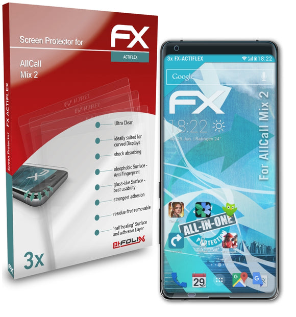 atFoliX FX-ActiFleX Displayschutzfolie für AllCall Mix 2