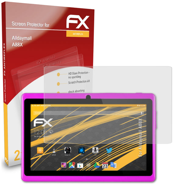 atFoliX FX-Antireflex Displayschutzfolie für Alldaymall A88X