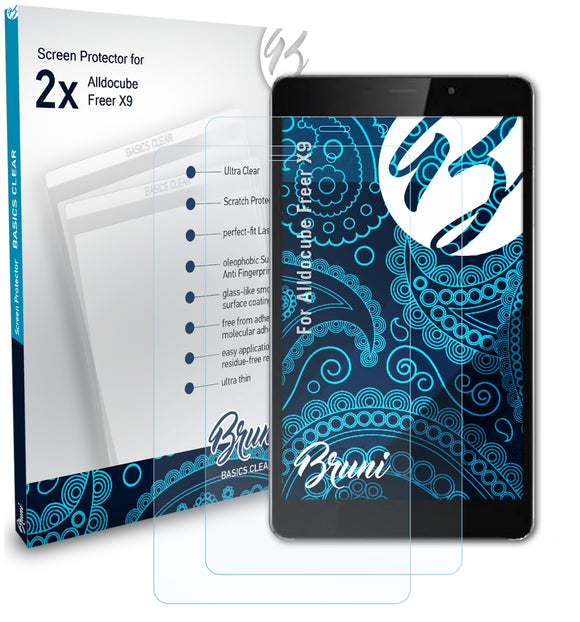 Bruni Basics-Clear Displayschutzfolie für Alldocube Freer X9