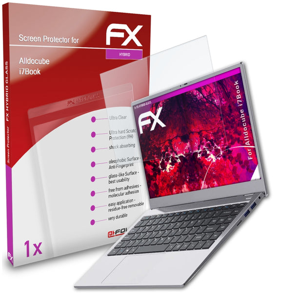 atFoliX FX-Hybrid-Glass Panzerglasfolie für Alldocube i7Book