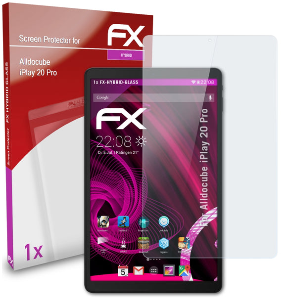 atFoliX FX-Hybrid-Glass Panzerglasfolie für Alldocube iPlay 20 Pro