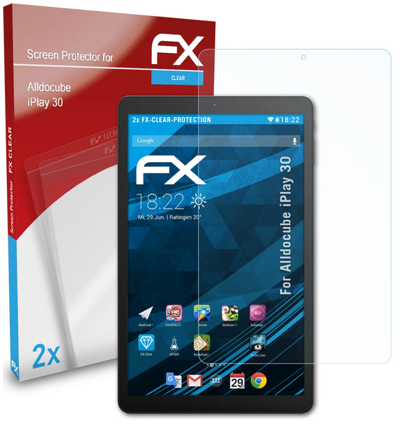 atFoliX FX-Clear Schutzfolie für Alldocube iPlay 30