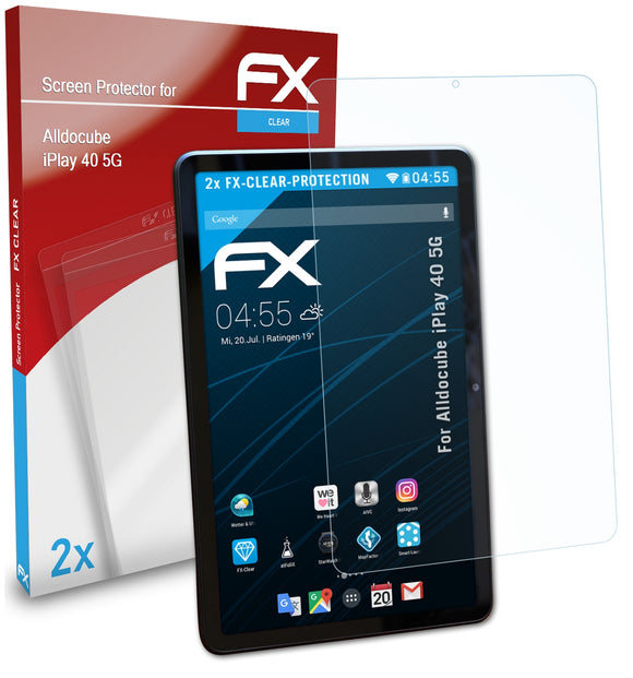 atFoliX FX-Clear Schutzfolie für Alldocube iPlay 40 5G
