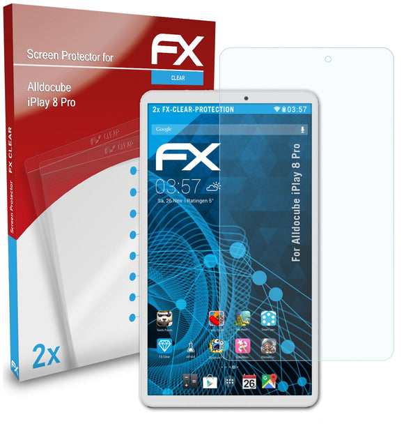 atFoliX FX-Clear Schutzfolie für Alldocube iPlay 8 Pro