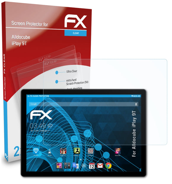atFoliX FX-Clear Schutzfolie für Alldocube iPlay 9T