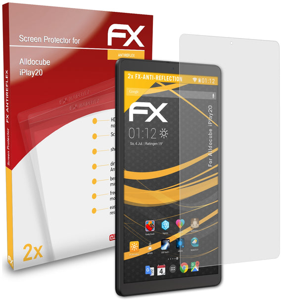 atFoliX FX-Antireflex Displayschutzfolie für Alldocube iPlay20