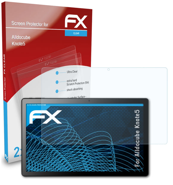 atFoliX FX-Clear Schutzfolie für Alldocube Knote5