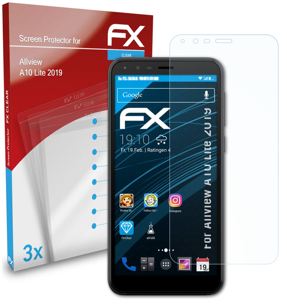 atFoliX FX-Clear Schutzfolie für Allview A10 Lite 2019