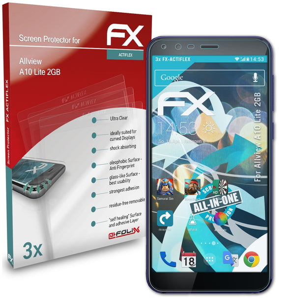 atFoliX FX-ActiFleX Displayschutzfolie für Allview A10 Lite 2GB