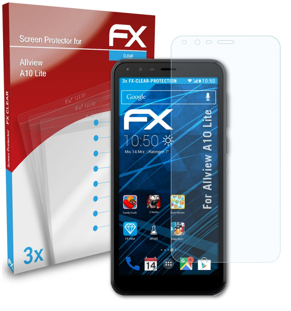 atFoliX FX-Clear Schutzfolie für Allview A10 Lite