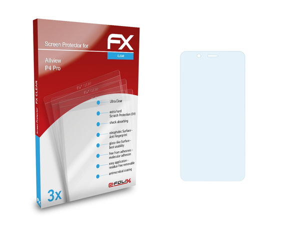 atFoliX FX-Clear Schutzfolie für Allview P4 Pro