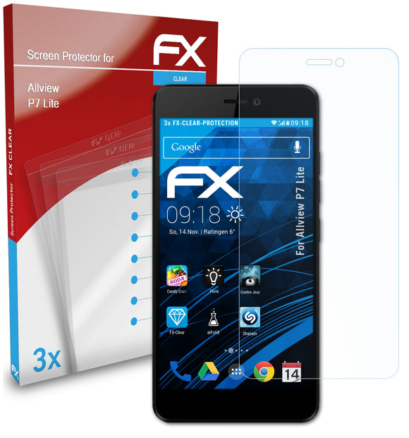 atFoliX FX-Clear Schutzfolie für Allview P7 Lite