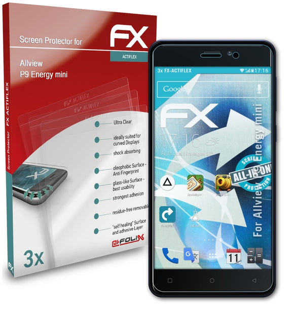 atFoliX FX-ActiFleX Displayschutzfolie für Allview P9 Energy mini
