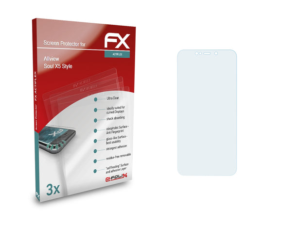 atFoliX FX-ActiFleX Displayschutzfolie für Allview Soul X5 Style