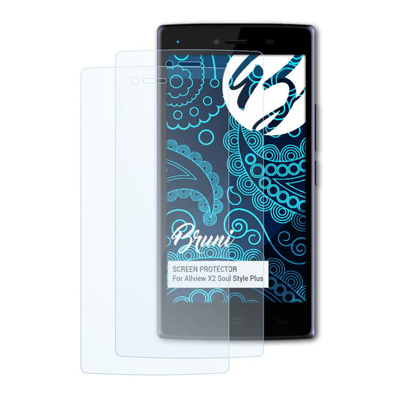 Bruni Basics-Clear Displayschutzfolie für Allview X2 Soul Style Plus
