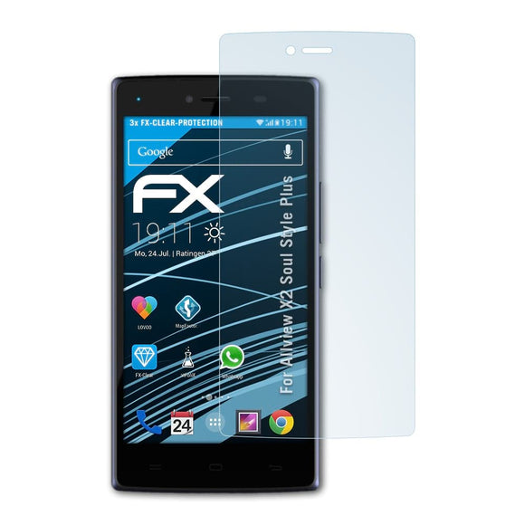 atFoliX FX-Clear Schutzfolie für Allview X2 Soul Style Plus